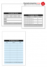 Kontrolldruck und Aktionsflyer mit Ihrem Praxiseindruck