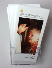 Lebensherbst-Aufsteller + 100 Flyer