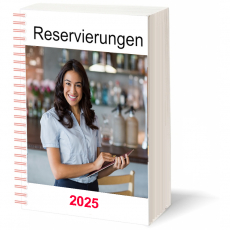 Reservierungsbuch 2025 GastroTimer XXL mit 730 Seiten