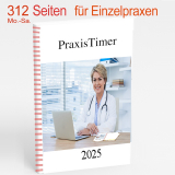 PraxisTimer 312 Seiten für das Jahr 2025 (ideal für Einzelpraxen)